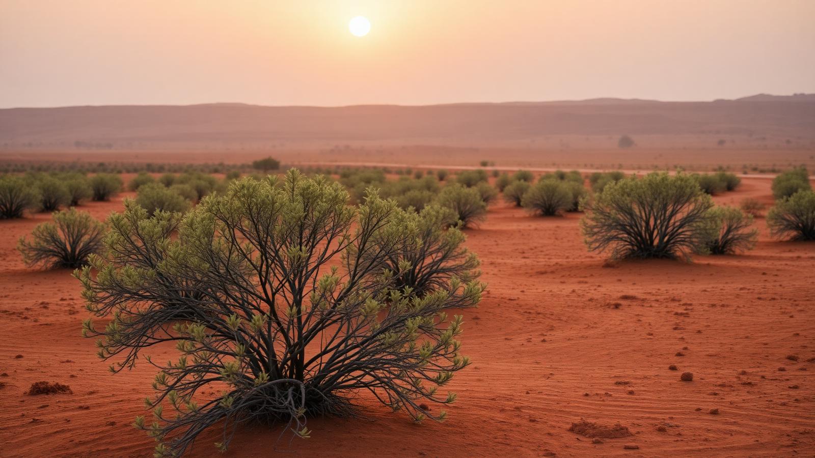 Henna shrubs growing in Rajasthan